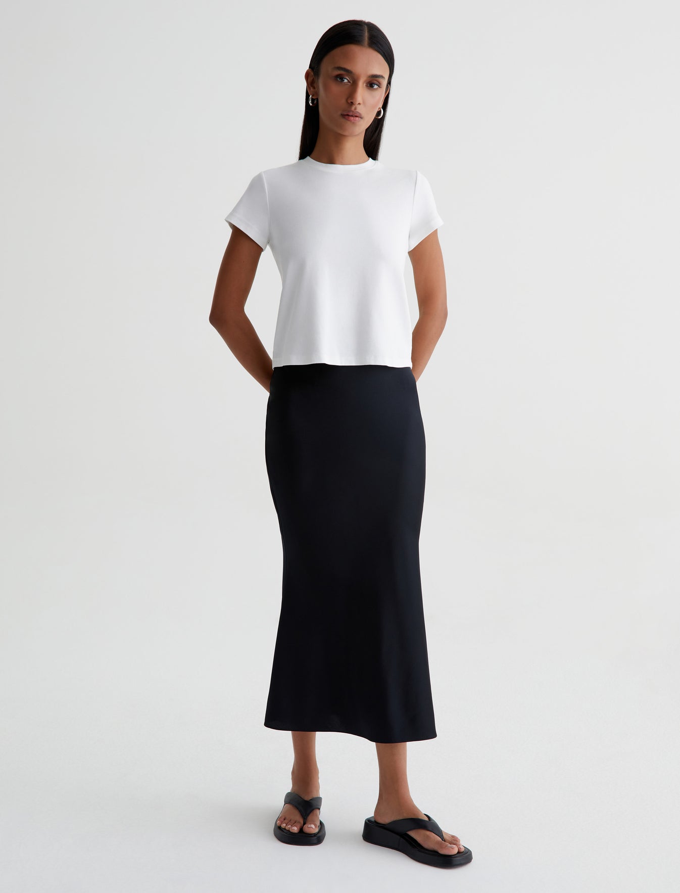 Karina Skirt|Luxe Silk Classic Skirt